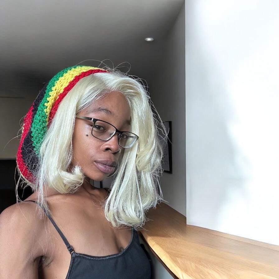 Crochet Rasta Beanie | Handmade Rasta Slouch Hat