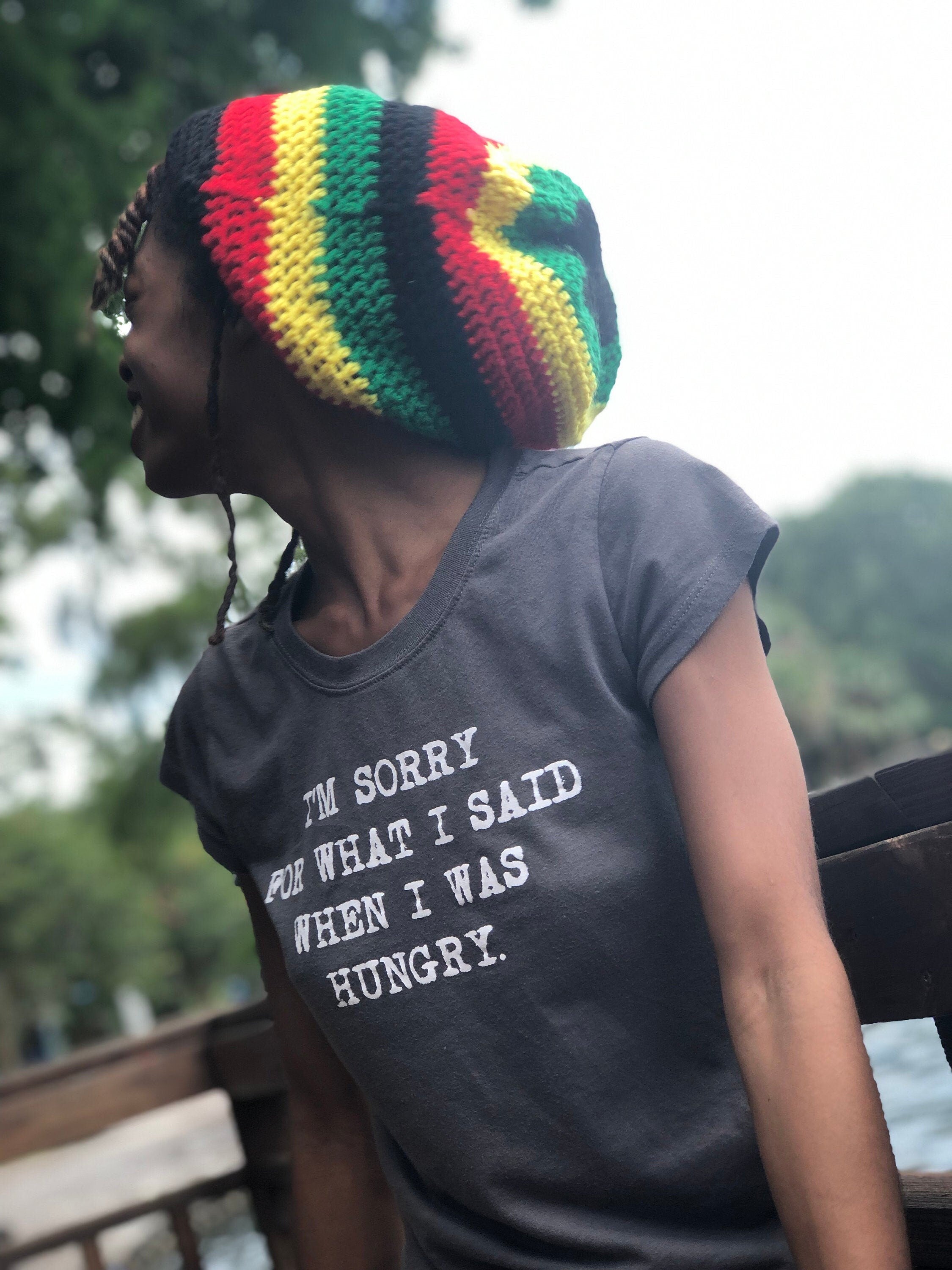 Crochet Rasta Beanie | Handmade Rasta Slouch Hat
