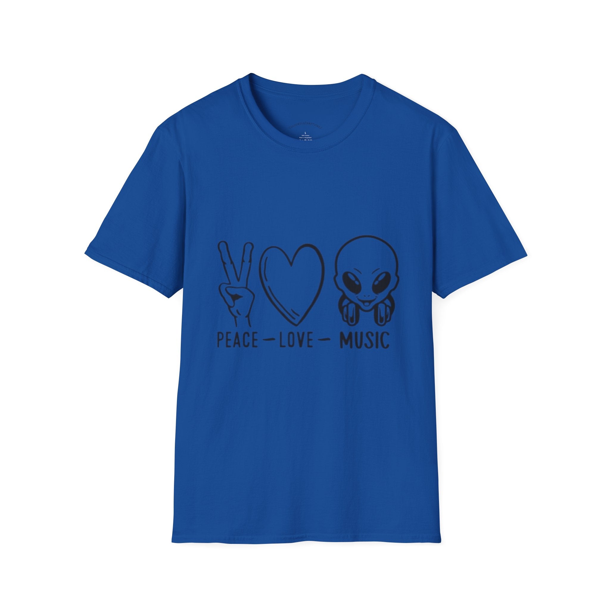 Peace • Love • Music Alien T-Shirt