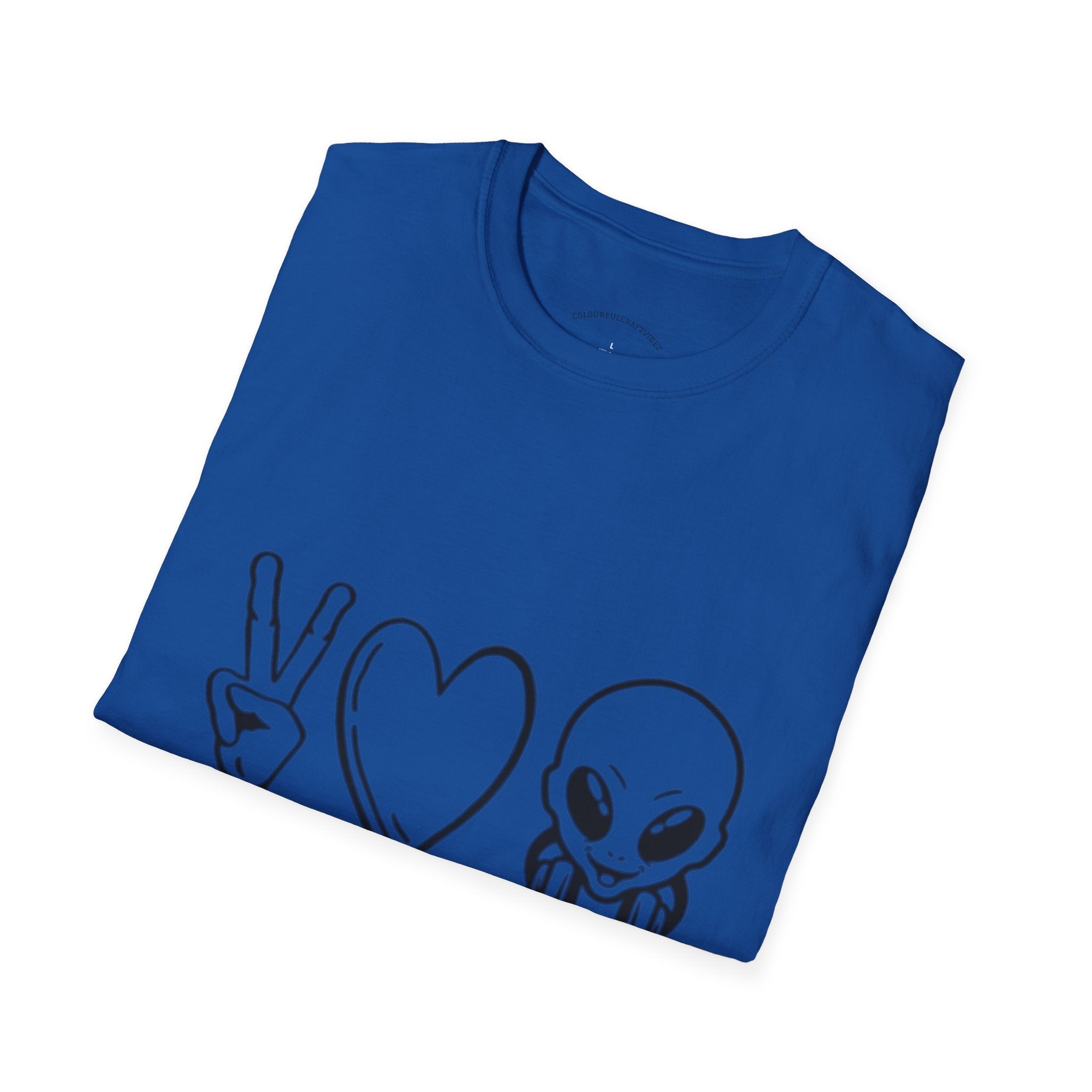 Peace • Love • Music Alien T-Shirt
