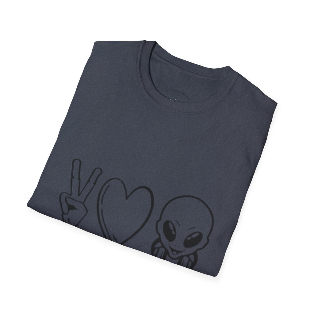 Peace • Love • Music Alien T-Shirt