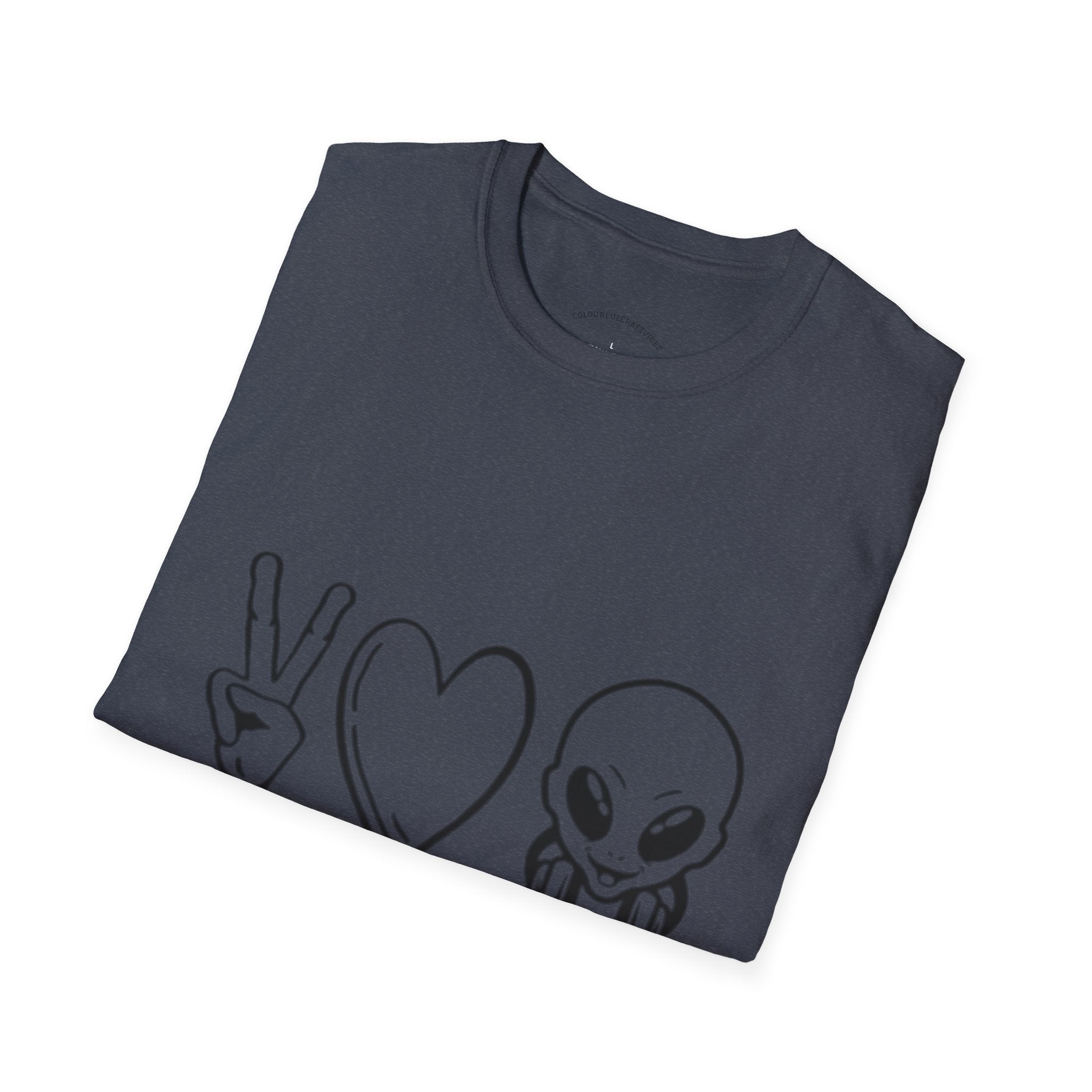 Peace • Love • Music Alien T-Shirt