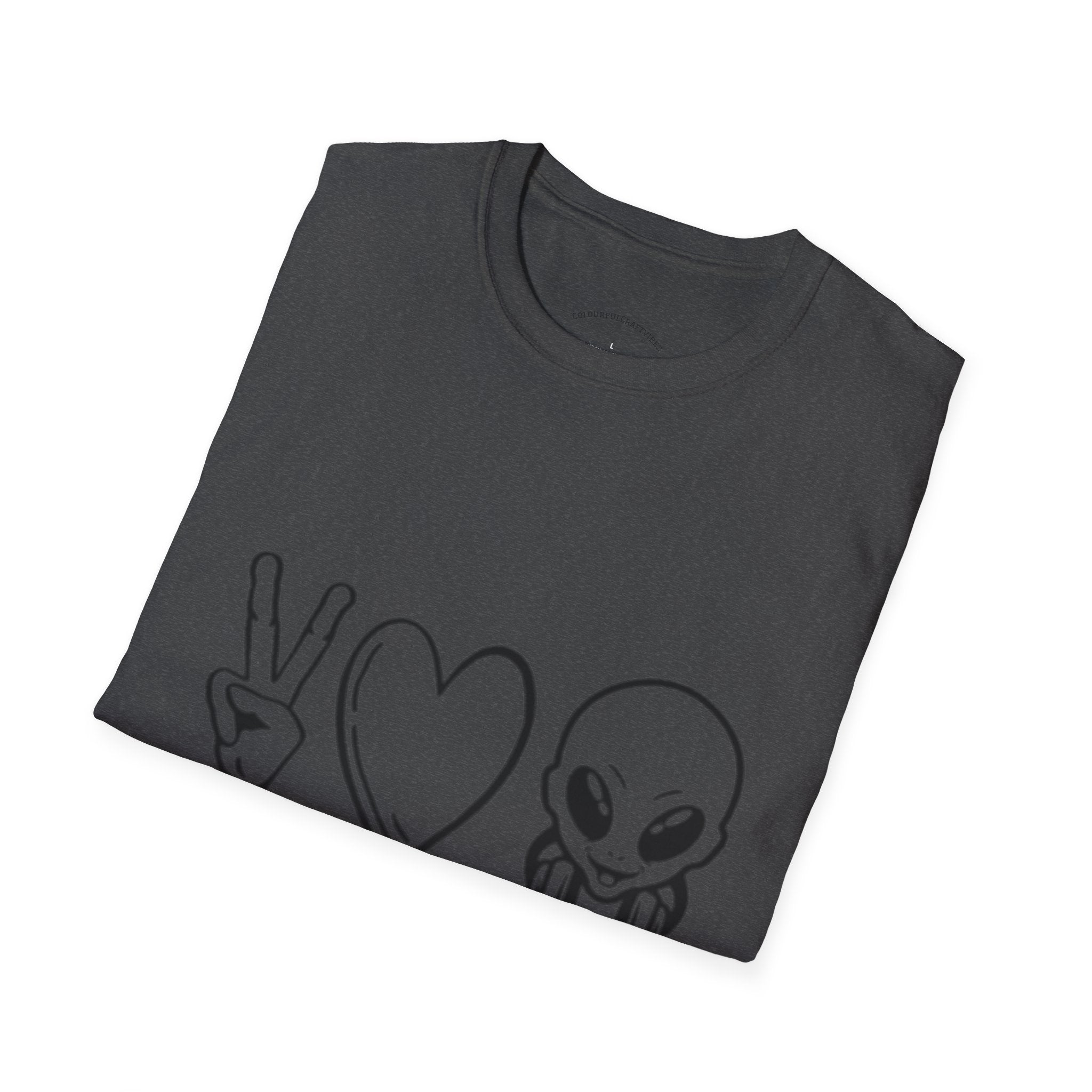 Peace • Love • Music Alien T-Shirt
