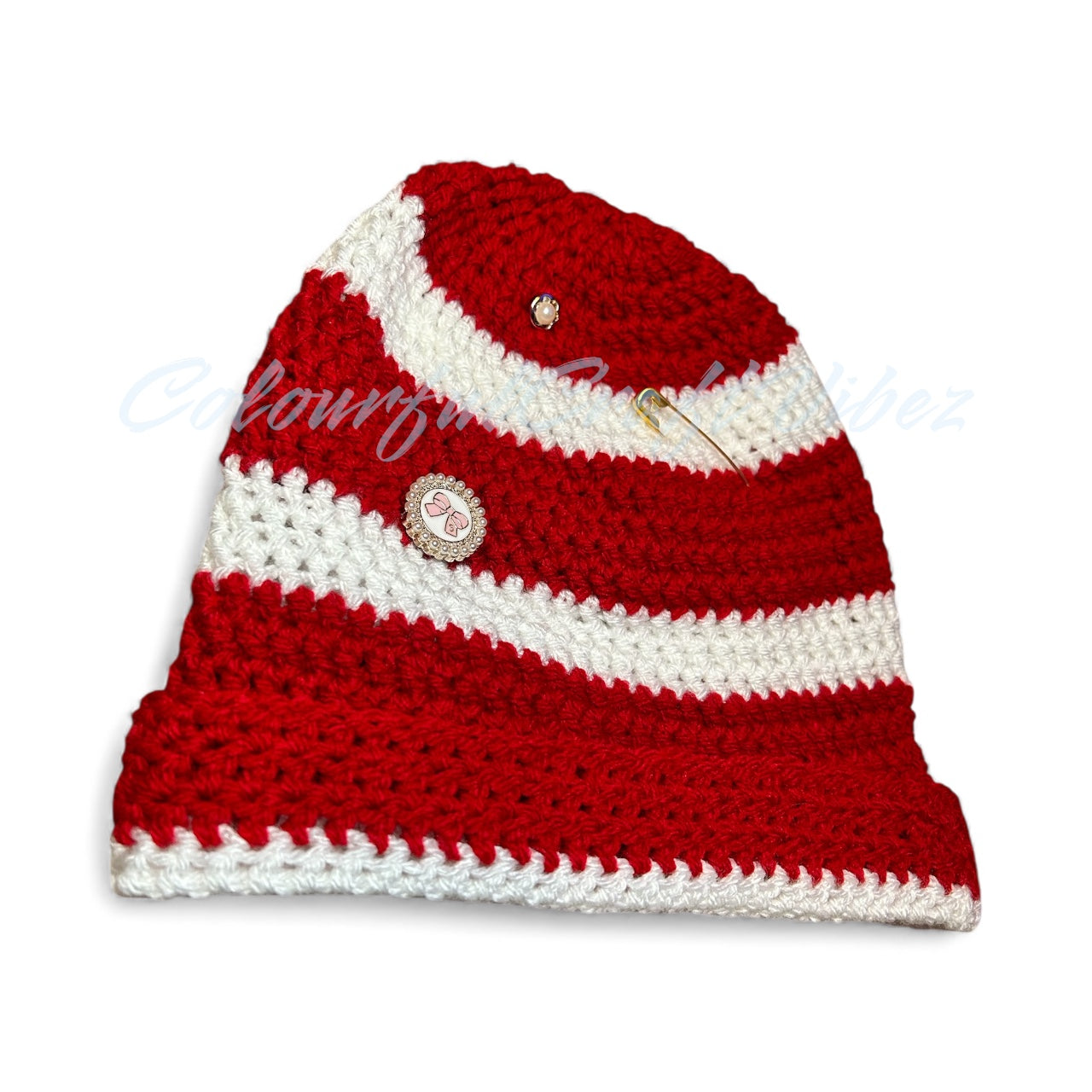 Jeweled Candy Cane Hat
