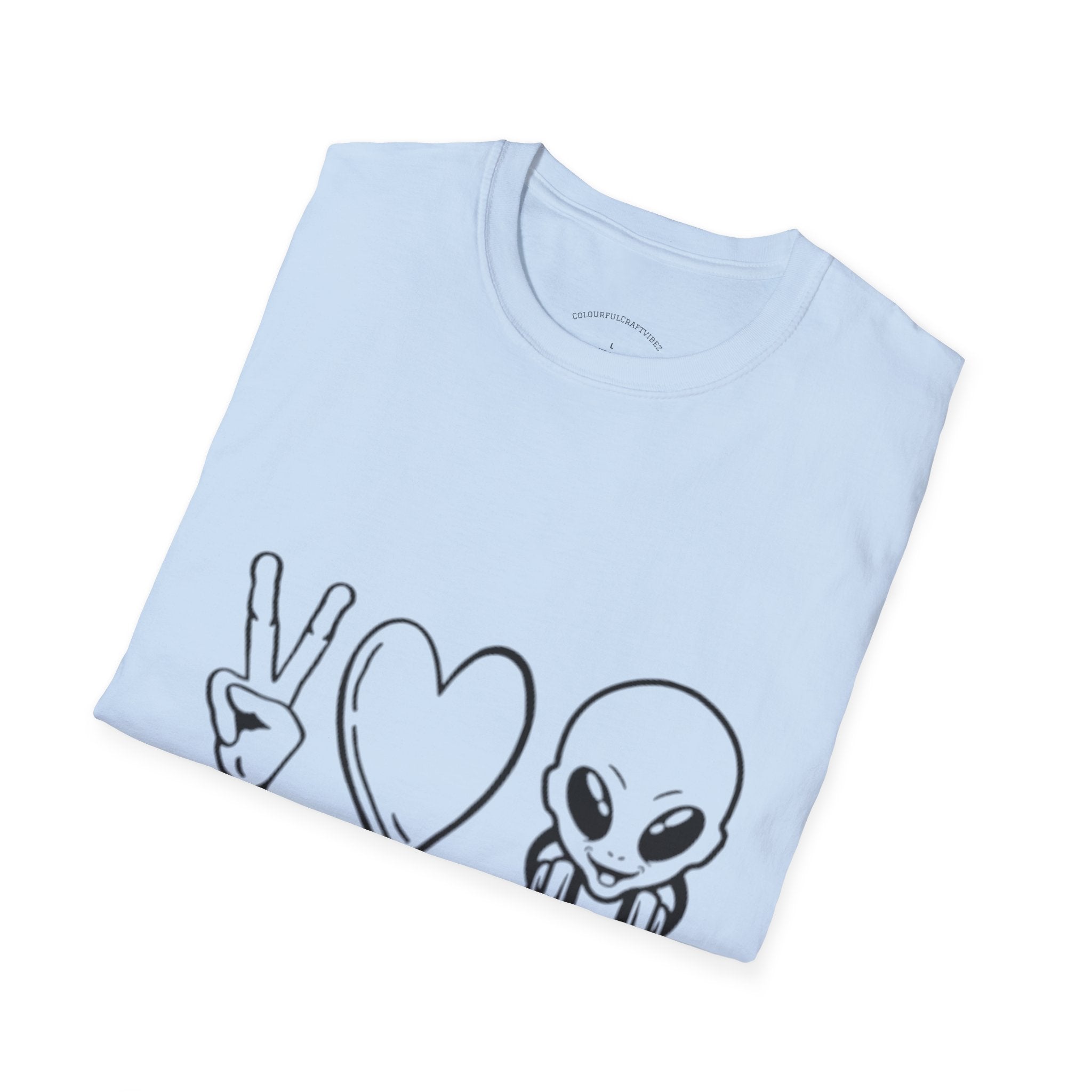 Peace • Love • Music Alien T-Shirt