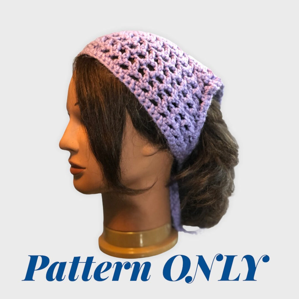 Crochet Bandana | Headscarf PATTERN ONLY