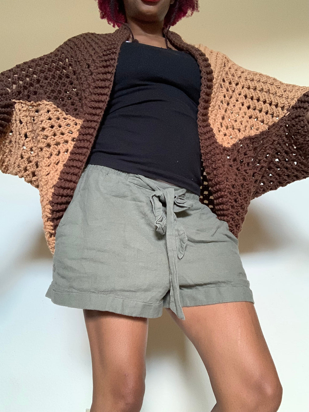 Crochet Brownie Cocoon Cardigan