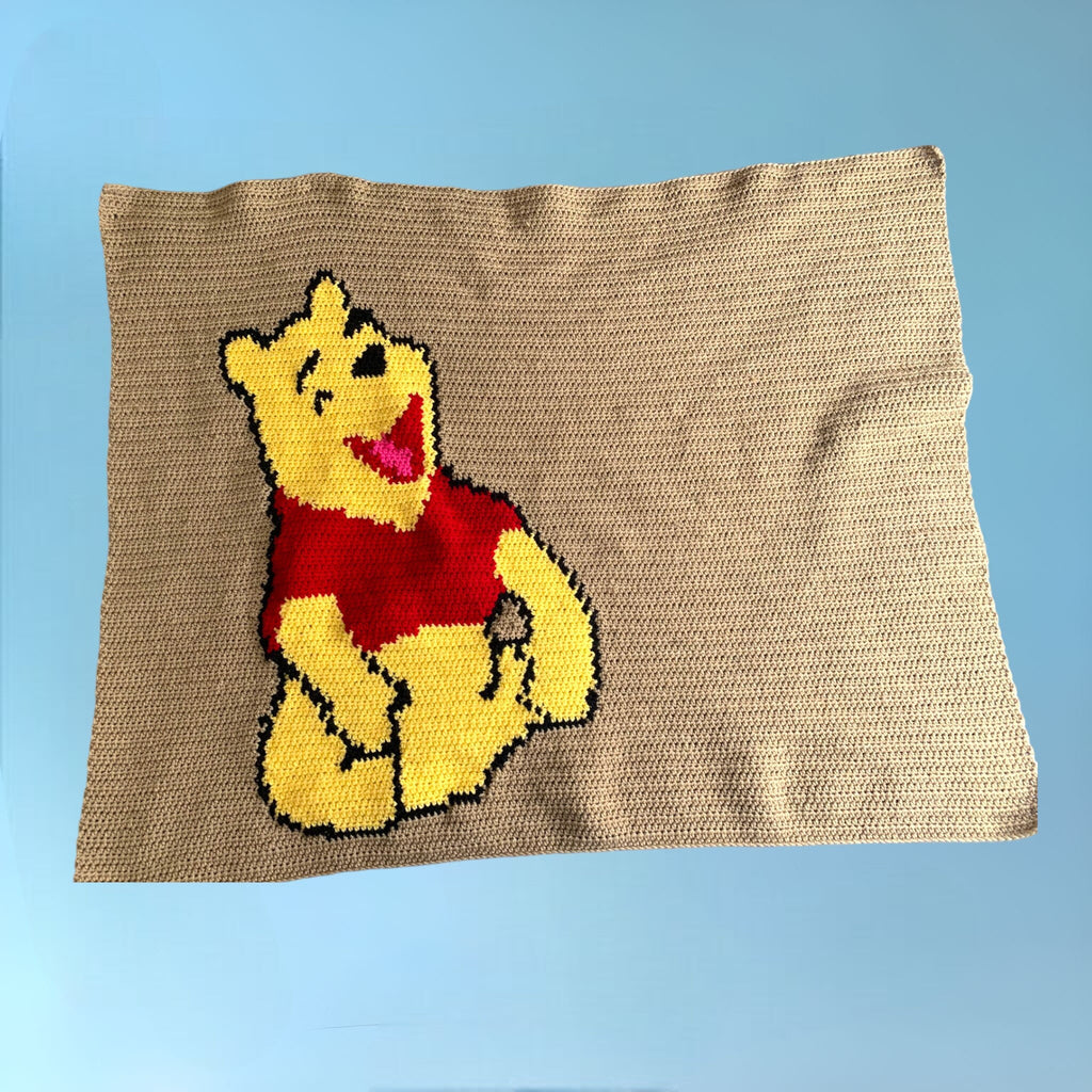 Pooh Bear Blanket PATTERN ONLY