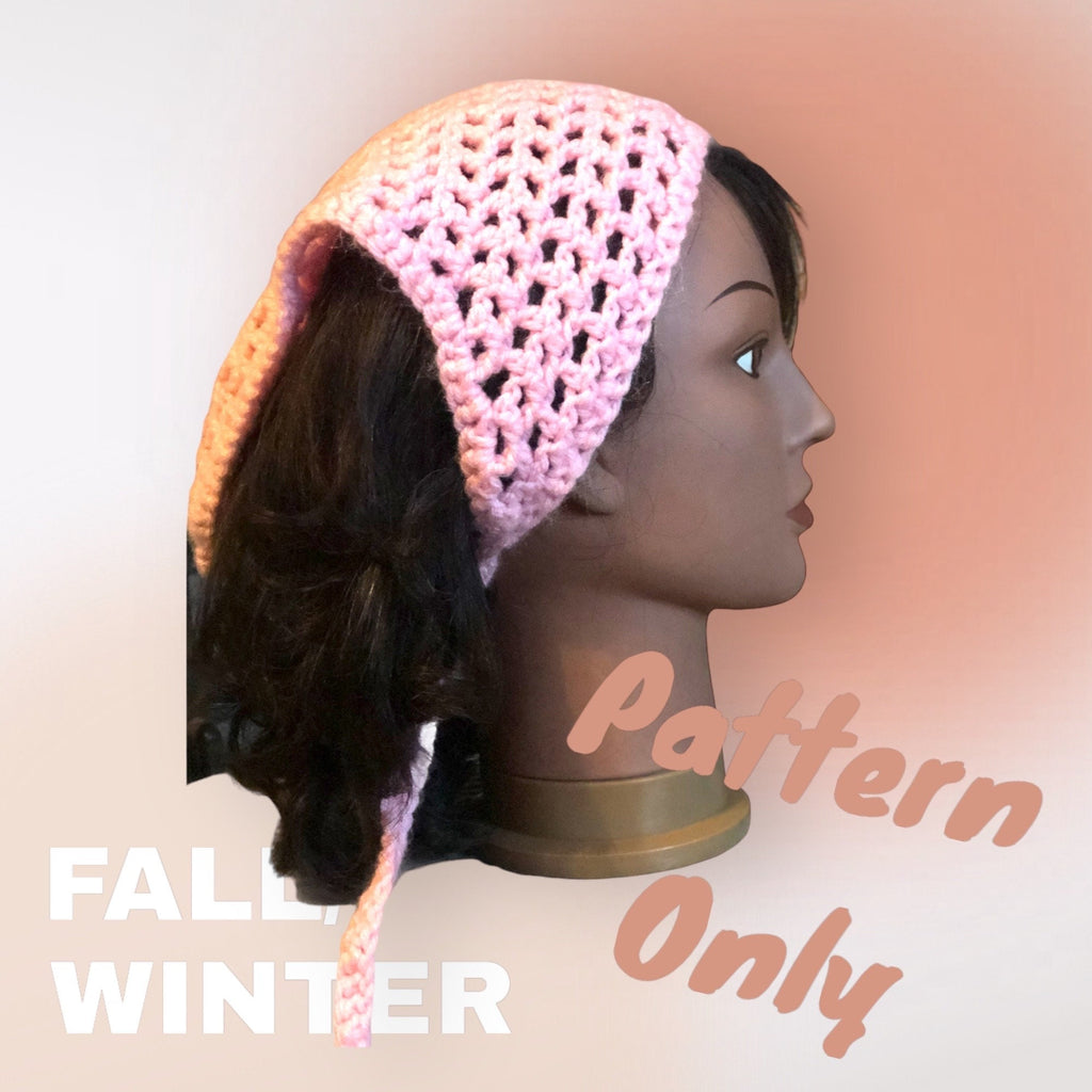 Crochet Bandana | Headscarf PATTERN ONLY