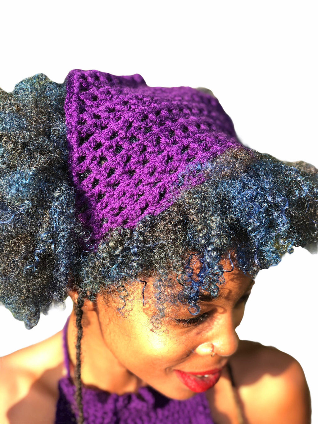 Boho Crochet Bandana Scarf