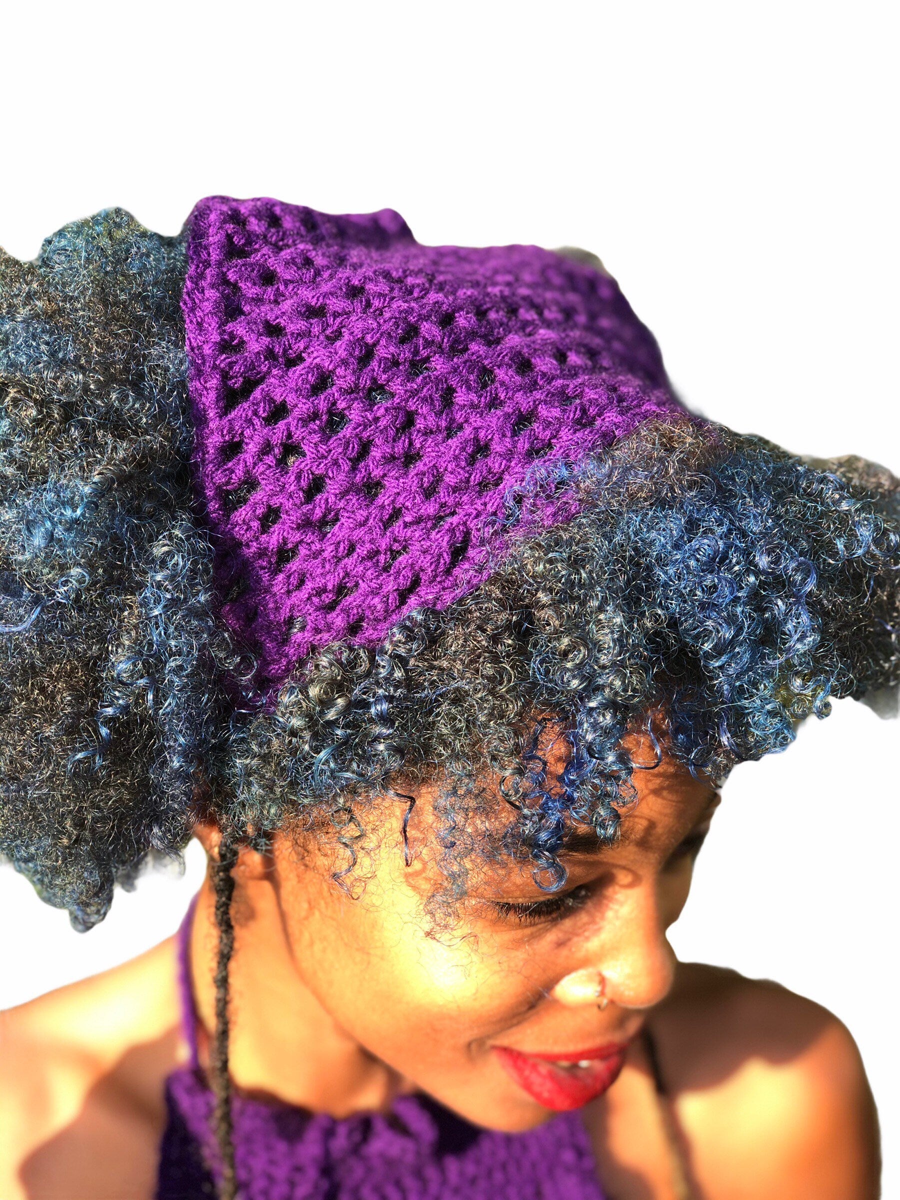 Boho Crochet Bandana Scarf