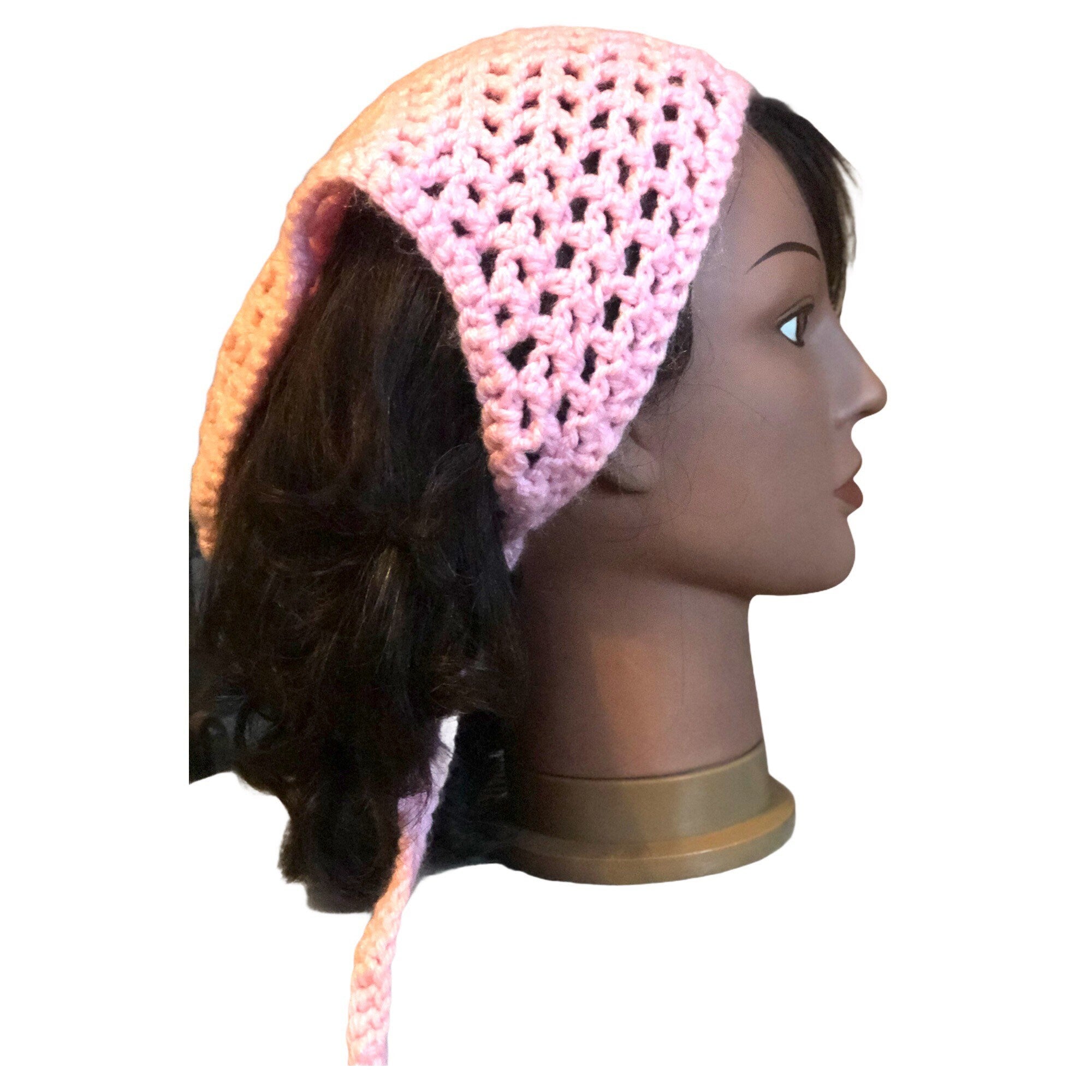 Boho Crochet Bandana Scarf